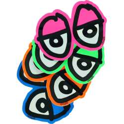 Krooked Eyes Diecut Sticker made of vinyl with iconic skate graphic