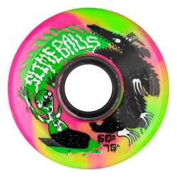 Slime Balls Jay Howell Pink Green Swirl 60mm 78a Wheels.