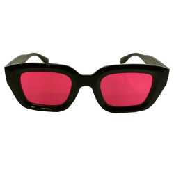 Happy Hour Camdens Black Cherry's sunglasses with black gloss frame and cherry red lenses