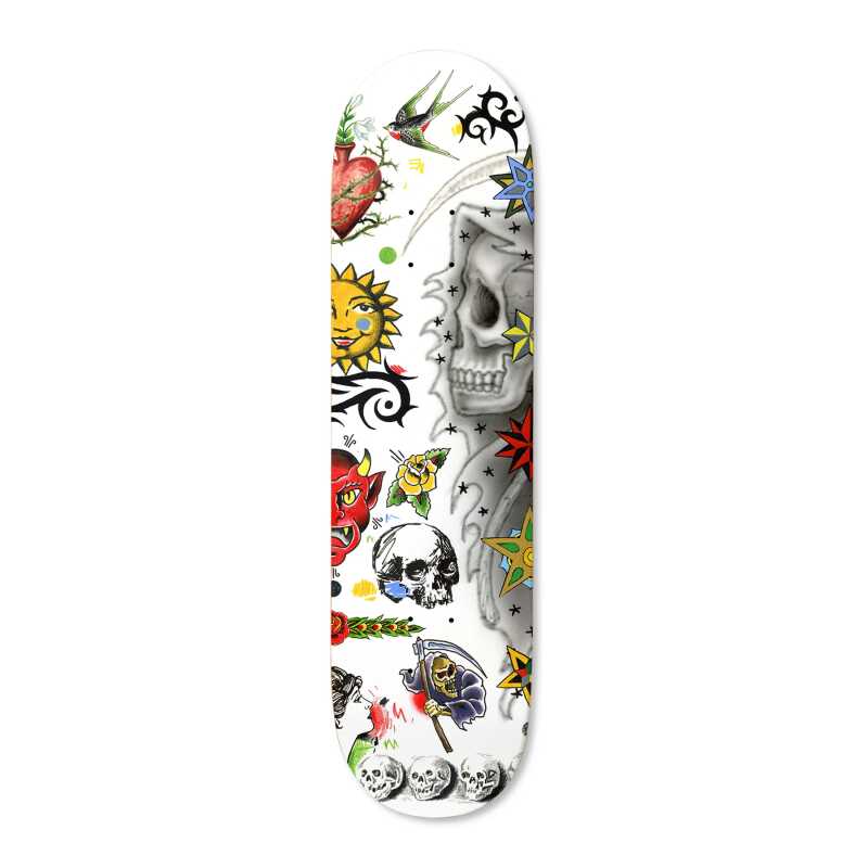 Deathwish Never Breath Again Skateboard Deck by Jake Hayes.