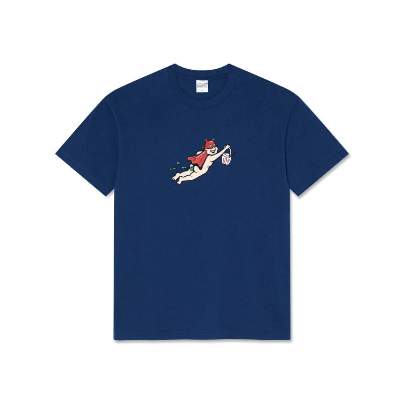 Polar Skate Co. ultramarine tee with "Take Away" graphic.