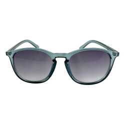 Happy Hour Flap Jacks Indigo Dreams sunglasses with clear gloss indigo frame and purple smoke lenses