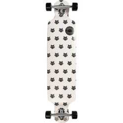 Joyride Tiger Pattern 39" Double Drop Longboard with black grip tape and tiger stripe graphic