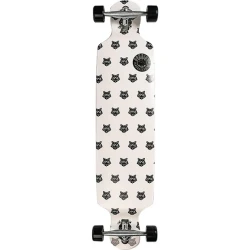 Joyride Tiger Pattern 39" Double Drop Longboard with black grip tape and tiger stripe graphic