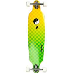 Joyride Ying Yang 39" Drop Through Longboard with black grip tape and white graphic