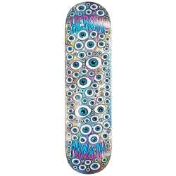 Heroin Eyes Holographic Symmetrical Skateboard Deck.