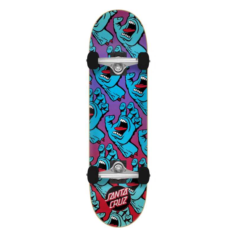Santa Cruz 7.5" Micro Skateboard Complete – Gradient Hands Graphic