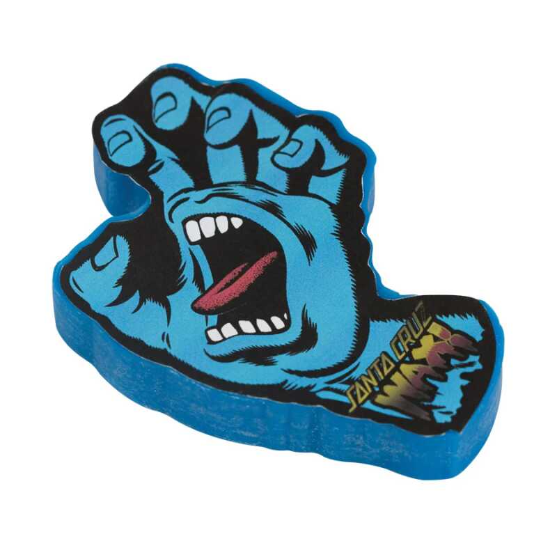 Santa Cruz Screaming Hand Curb Wax for skateboarding – shaped wax puck