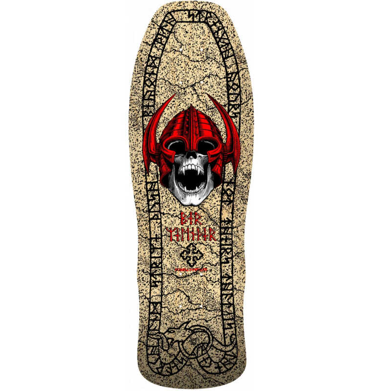 Powell Peralta Wellinder Classic 9.6" skateboard deck in natural finish with reissued 80s graphic