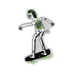 Slime Balls Jay Howell Misfit Sticker – 2.25 inch by 3.5 inch vinyl decal