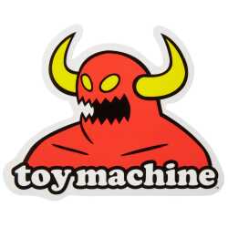 Toy Machine Monster Sticker – 6" x 4.5" vinyl sticker with red monster graphic