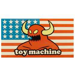 Toy Machine American Monster Sticker – 5" x 2.75" red monster with stars and stripes