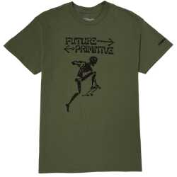 Powell Peralta Future Primitive Tee – Small, black cotton skate tee with bold vintage graphic