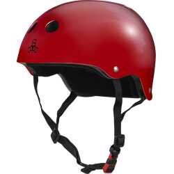 Triple 8 Certified Sweatsaver Skate Helmet in Scarlet Red Glossy – S/M Size