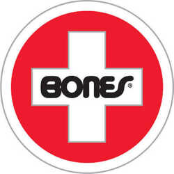 Bones 3" Round Sticker – durable vinyl decal with classic Bones branding