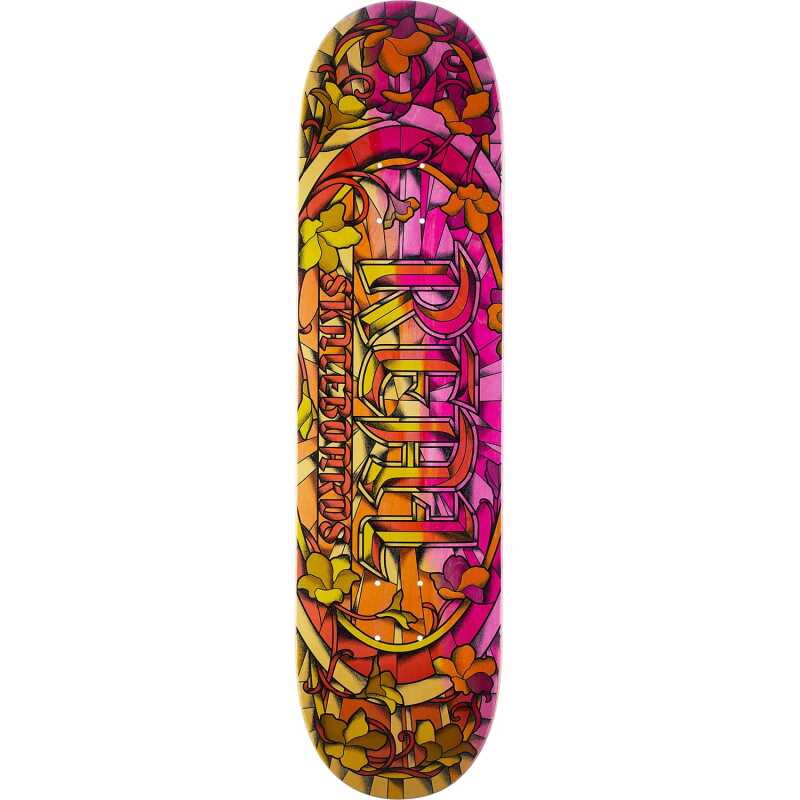 Real Chromatic Cathedral Skateboard Deck 8.06" with full shape and graphic bottom