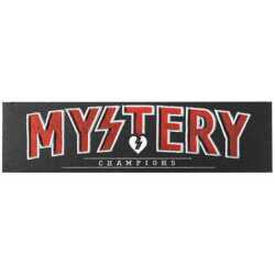 Mystery Skateboards 16.5 x 53 inch Champions banner with bold logo and grommets