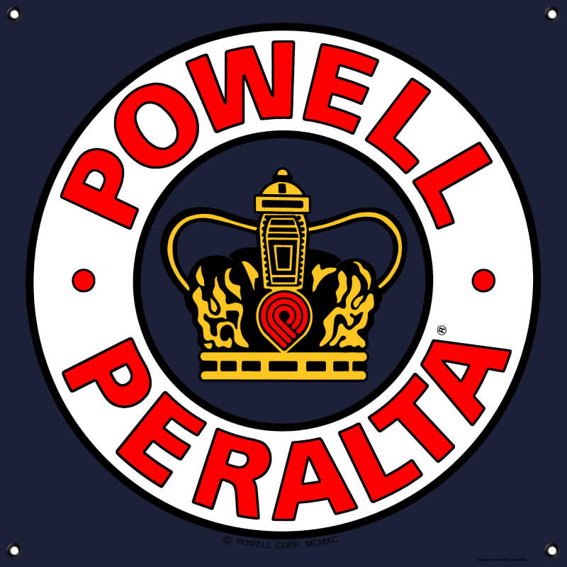 Powell Peralta Banner Supreme with bold skate graphics, 20 by 20 inches