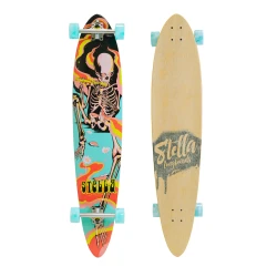 Stella 46" Pintail Piper Longboard – Canadian maple carving board with classic pintail shape