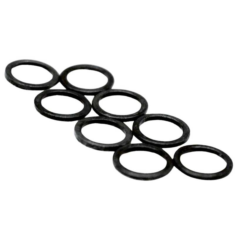 Set of 8 skateboard speed washers for reducing friction and protecting bearings