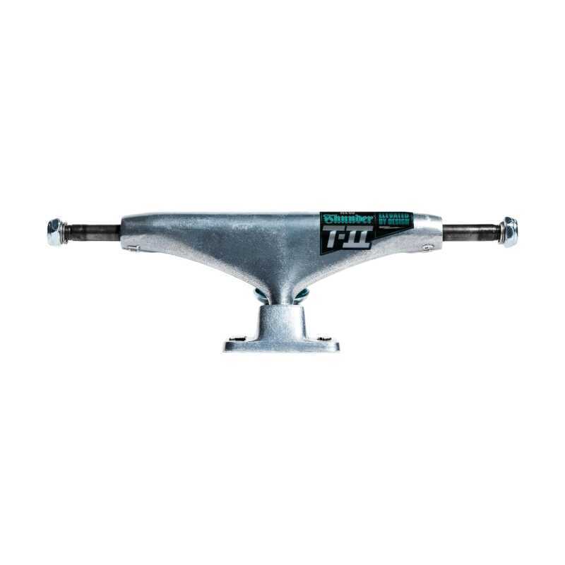 Thunder T-II Skateboard Trucks – Polished trucks with upgraded geometry and tapered bushings