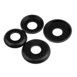 Set of 2 metal skateboard truck washers for bushing protection