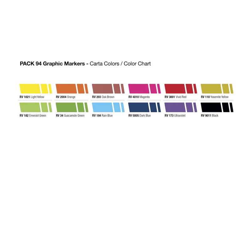 MTN Colors | Graphic Marker 12 Pack- Basic Colors - Image 2