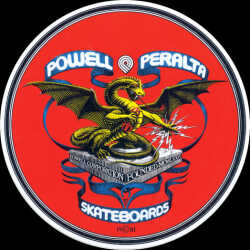 Powell Peralta Banner Dragon Sticker 4" x 4" Skateboard Vinyl Sticker