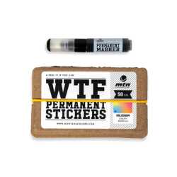 MTN Colors WTF Hologram Sticker Pack with Marker