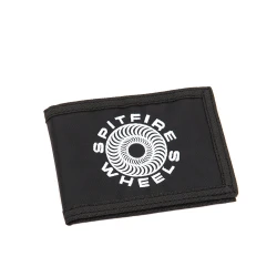 Spitfire Wheels Classic 87 Swirl Bi-Fold Wallet Black – Skateboard Wallet with Iconic Logo