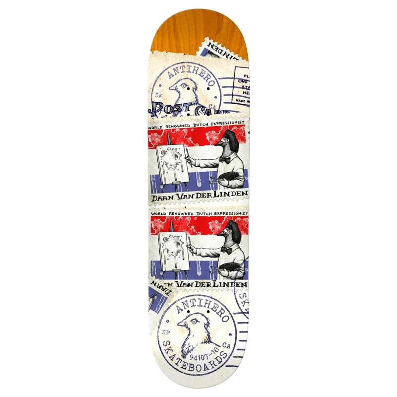 Antihero Daan Postal Skateboard Deck 8.5"