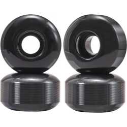 Premium Blank 54mm black skateboard wheels set