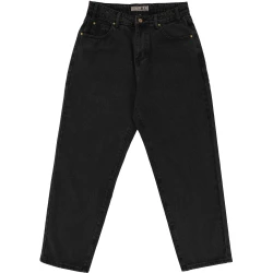 Girl Washed Black Jeans baggy fit cotton denim pants