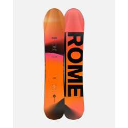 Rome Ravine Snowboard featuring directional shape, Free-The-Ride camber, and 6/10 medium flex for all-mountain freeride versatility.