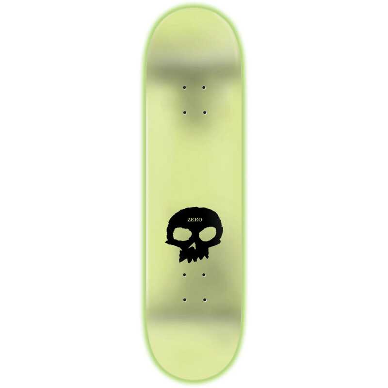 Zero Skateboards | 8.5" 3 Skull Blood Ooze Deck- Green - Image 2