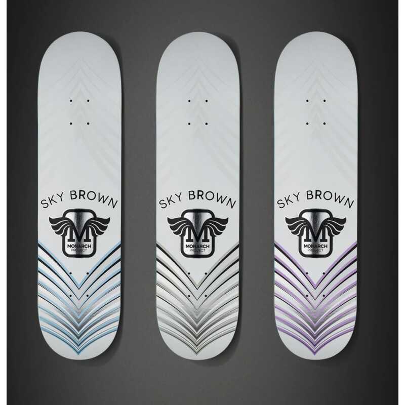 Monarch Project Sky Brown Skateboard Deck 8.25