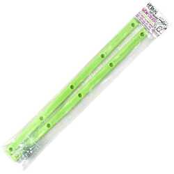 Heroin Glowstick Skateboard Rails glowing in the dark with screws included.