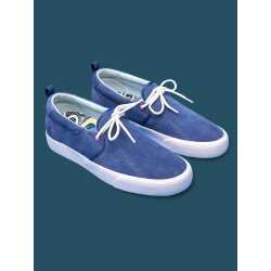 Hours Is Yours Heroin Skateboards Callio By Fos Bijou blue suede skate shoe