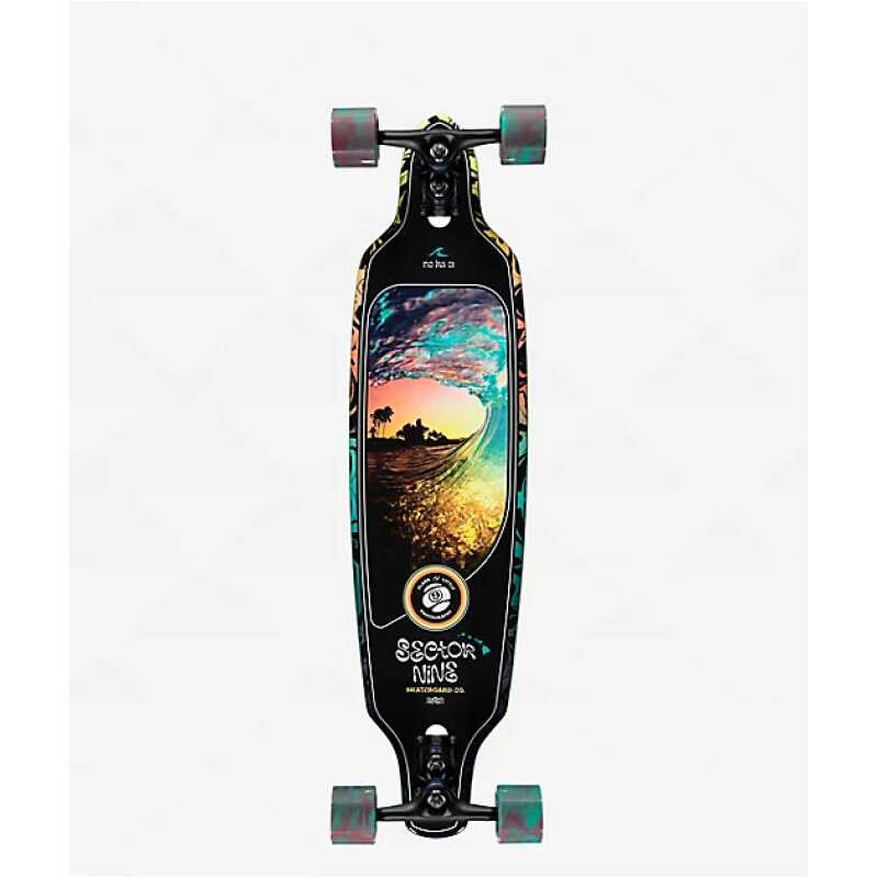 Fractal Shave Ice Longboard Complete | Sector 9 Cruiser