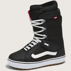 Vans Hi-Standard OG Snowboard Boot in Black and White on display