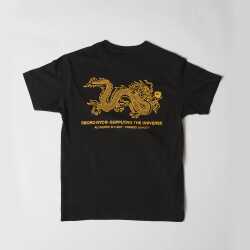 5BORO 5 Ball Dragon black skate t-shirt