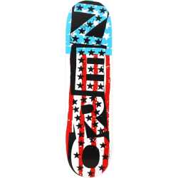 Zero American Punk Deck 8.5 top grip view, Zero American Punk Deck bottom graphic, Zero 8.5 skateboard deck profile