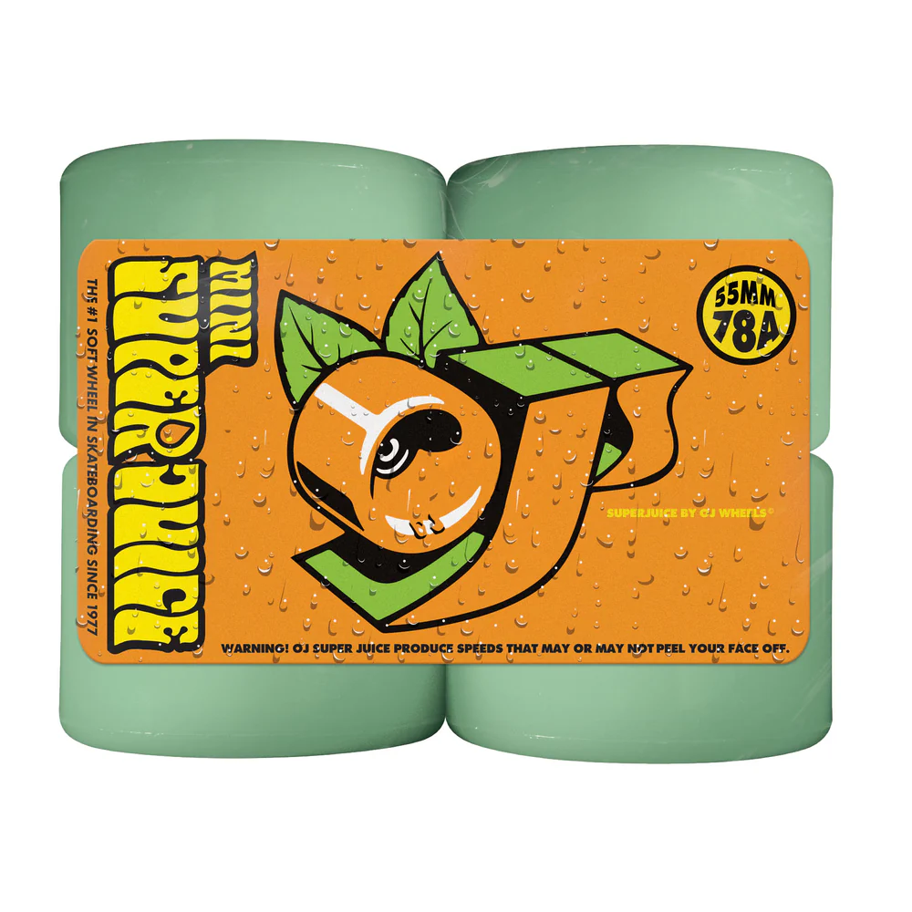 OJ Wheels | 55mm 78a Mini Super Juice Skateboard Wheels - Aqua - Image 3