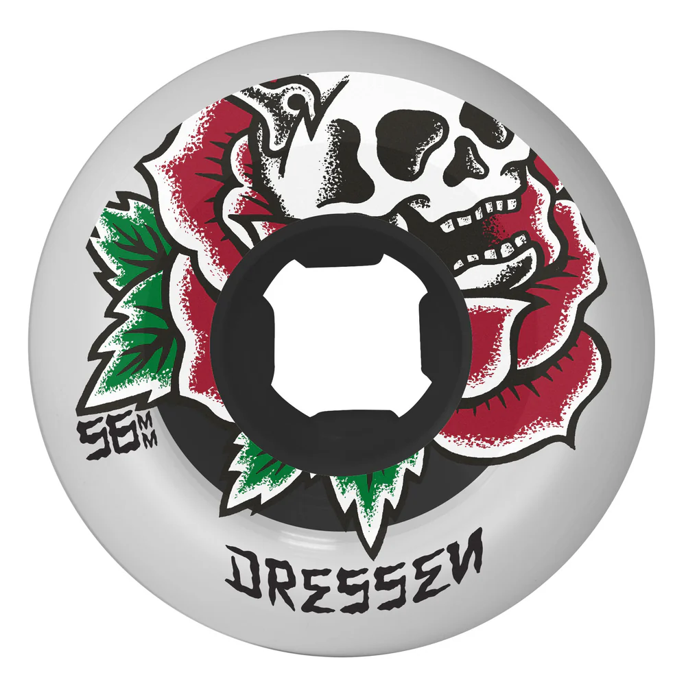 OJ Rose Skull Wheels 56mm Double Duro Chubbie skateboard wheels