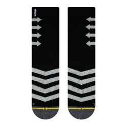 Performance Black Crew Socks Merge 4 large skate socks