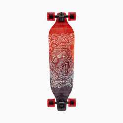 Landyachtz Evo 36 Bear complete longboard with drop-down deck and downhill setup