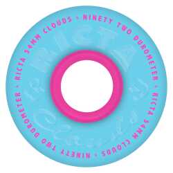 Ricta Clouds 54mm 92a Blue Pink skateboard wheels