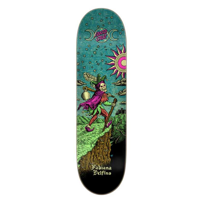 Santa Cruz Delfino Tarot Remix Deck 8.25 Skateboard Deck