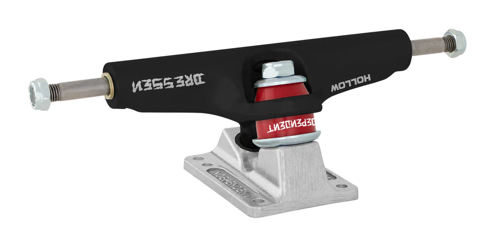 Independent Trucks | Stage 4 Hollow Eric Dressen Pro Trucks - Black/Silver - Image 2