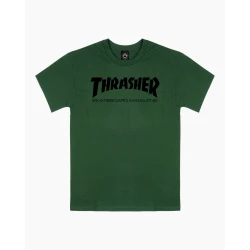 Thrasher Skate Mag T-shirt Army Green with Classic Logo